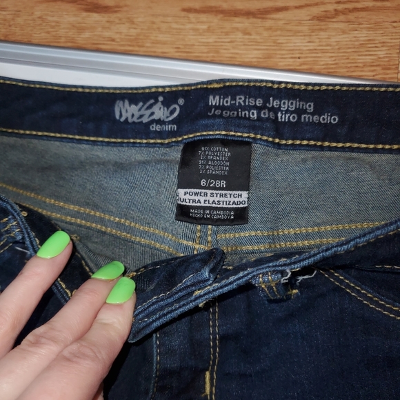 6/28 R Mossimo Mid-Rise Jegging Dark denim - Picture 4 of 4